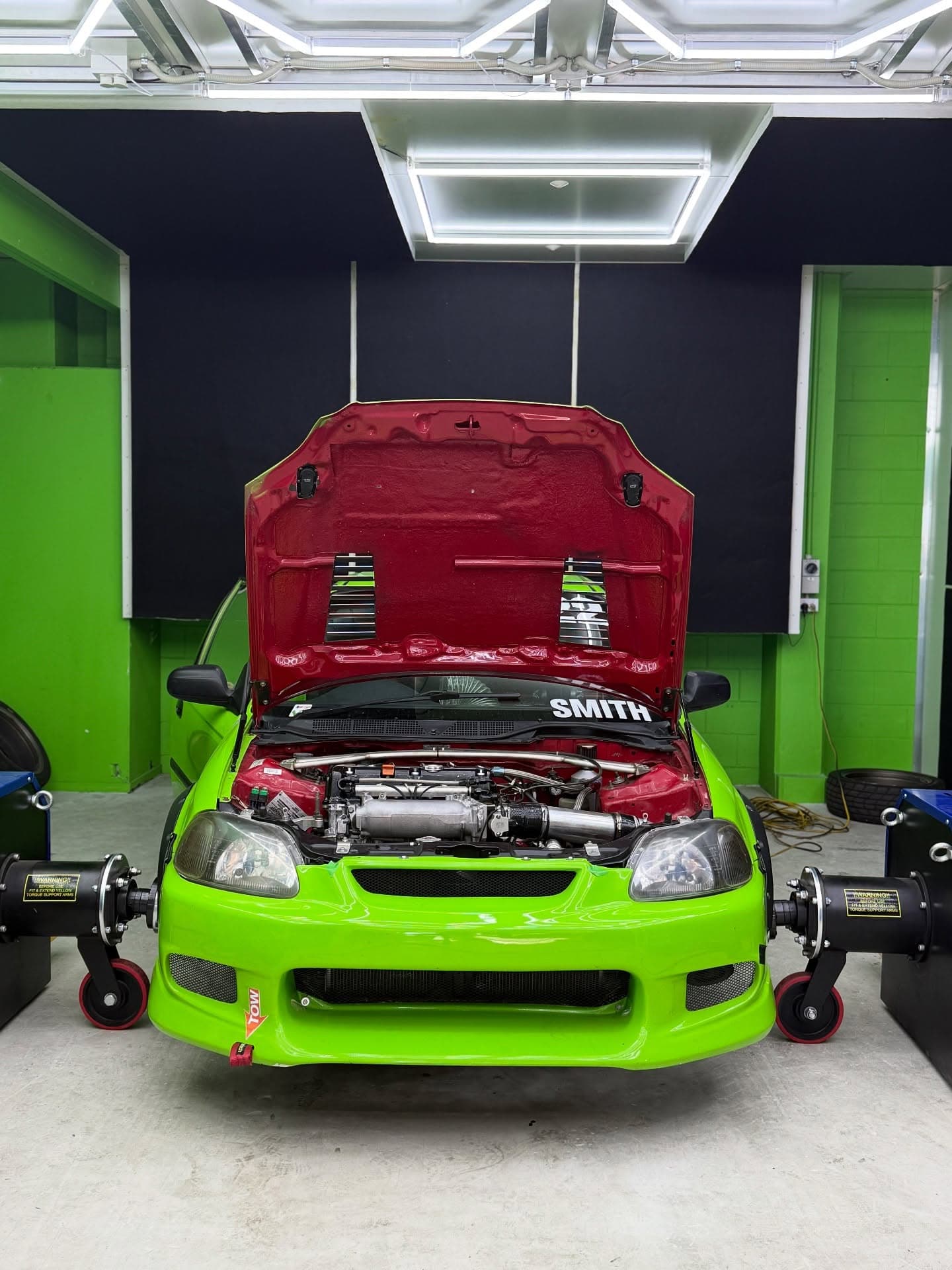 Honda Civic on the Mainline hub dyno at The Torque Lab